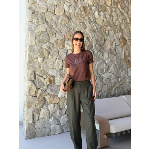 TSHIRT ADRIELE MARROM