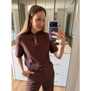 CASAQUETO FABIANA MARROM