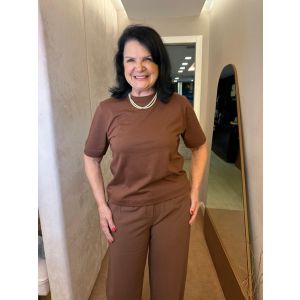 TSHIRT ESTELLE MARROM