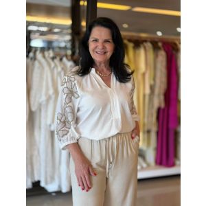 BLUSA BERTA OFFWHITE