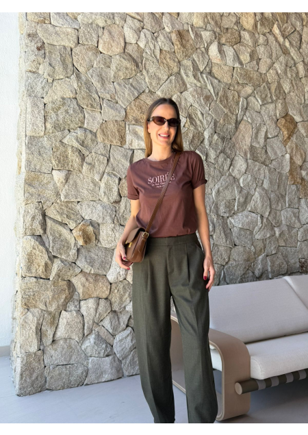 TSHIRT ADRIELE MARROM