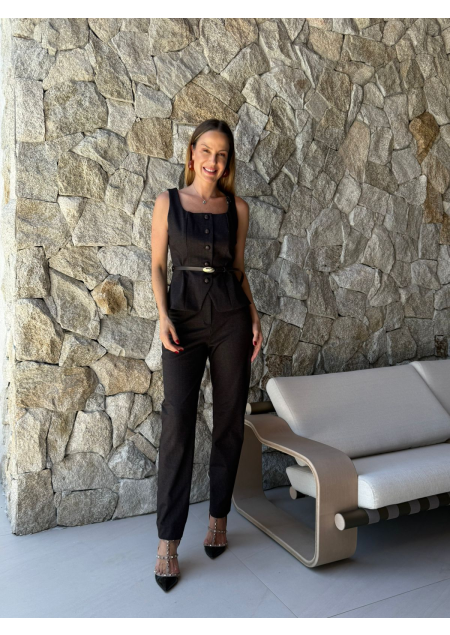 CALÇA GRACIANE MARROM